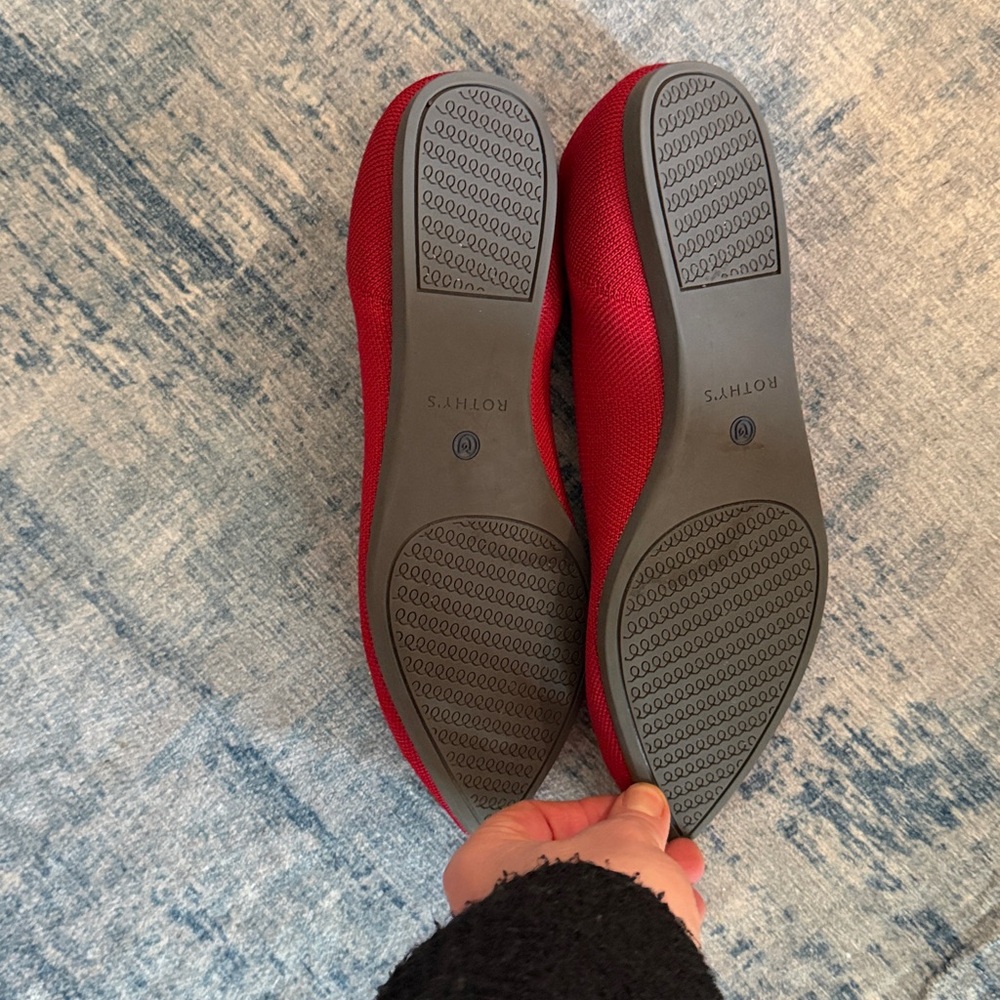 Rothy's Women's Red and Blue Flats - Picture 3 of 4